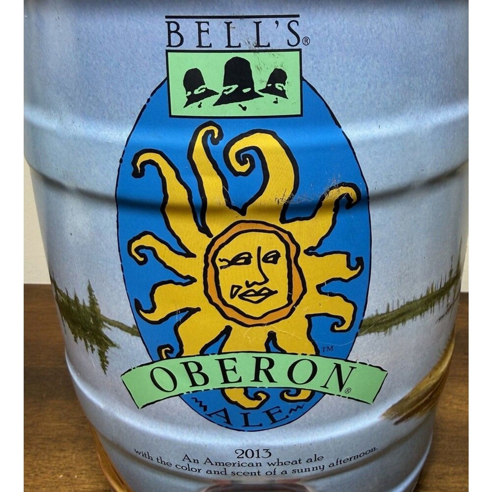 2013 Bell's OBERON ale 5 liter beer KEG can Great condition Empty - Picture 2 of 9